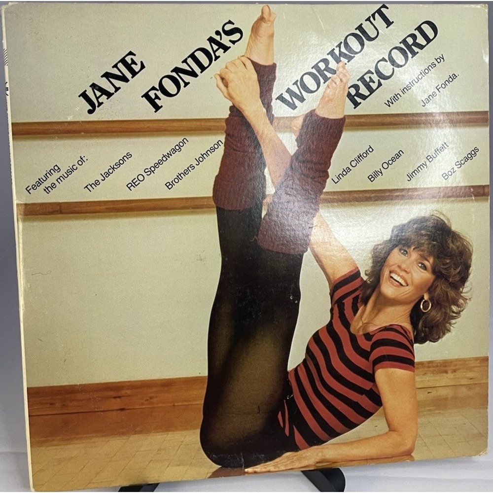 Jane Fonda Workout Record 1982 Columbia Vinyl LP 12" Retro Aerobics Fitness 80s